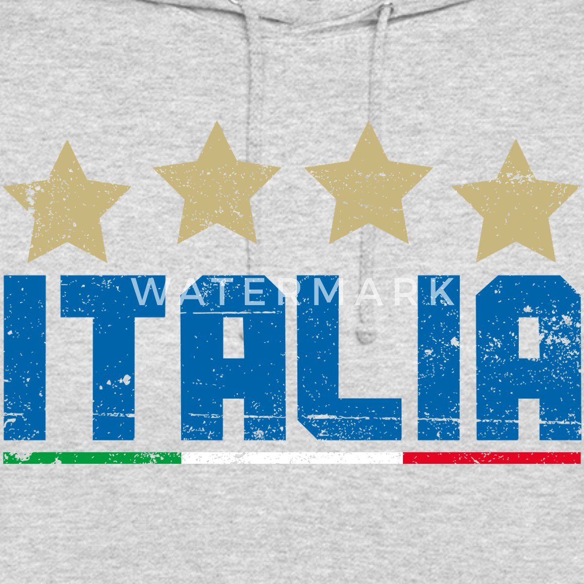 Spreadshirt Hoodie Italien Vier Sterne Weltmeister Fußball Unisex Hoodie (1-tlg)