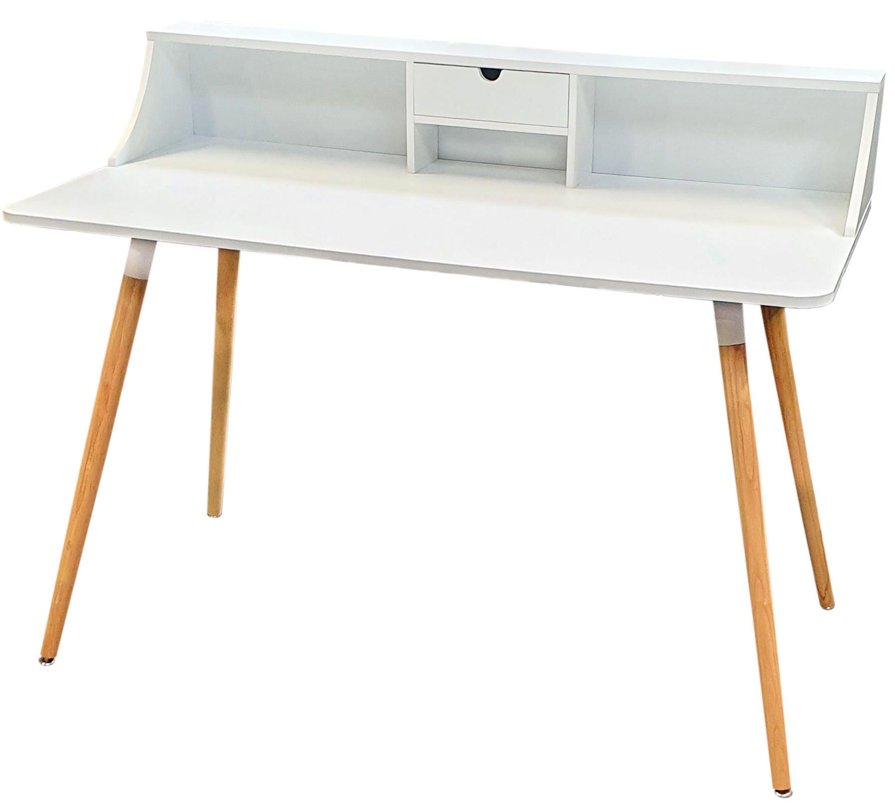 osoltus Badregal osoltus Design Schreibtisch Computertisch skandinavisch 120cm weiß