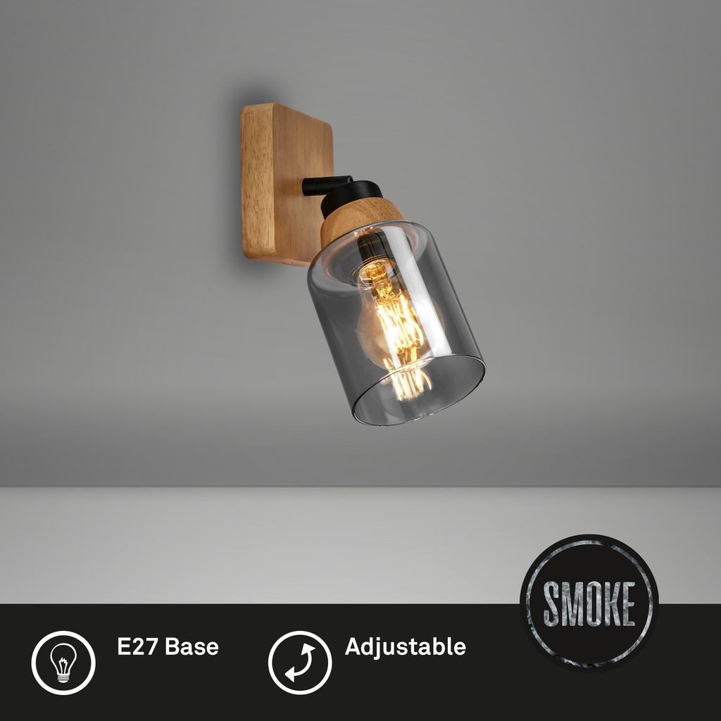 Briloner Leuchten Wandleuchte 2486015, ohne Leuchtmittel, 2700K - Extra-Warmweiß