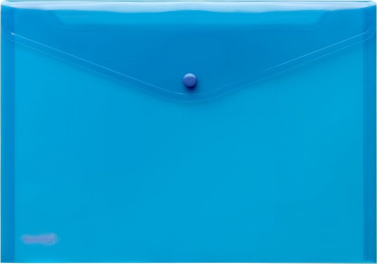 Fächermappe Sammelhülle A4 blau transparent.
