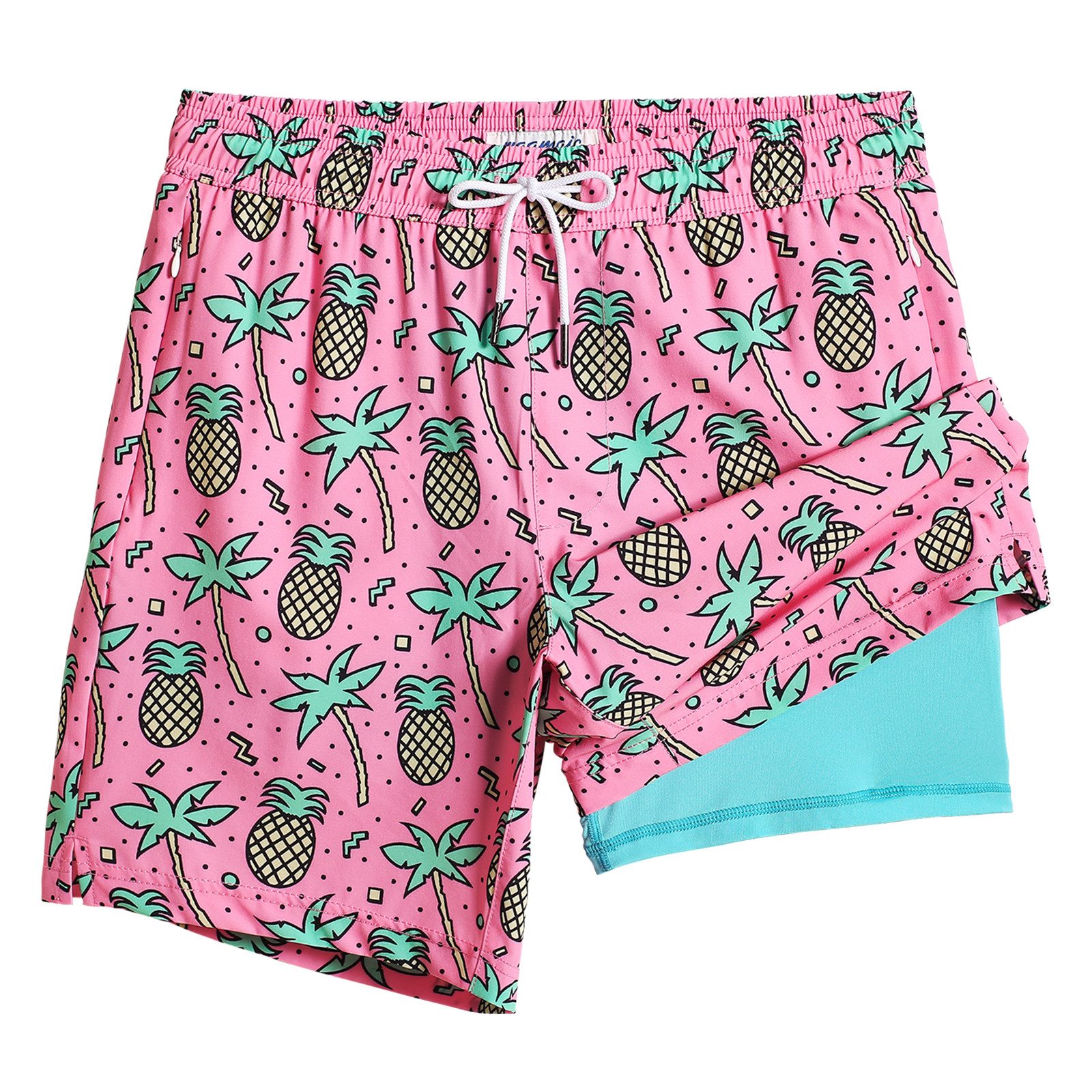 MaaMgic Shorts Herren Elastan kurze Hose 2-in-1 Badehose schnelltrocknend Sporthose (1-tlg) – Bild 5 von 5