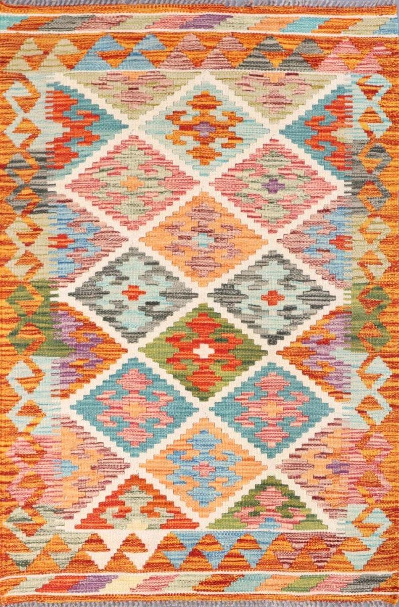 Orientteppich Kelim Afghan 81x122 Handgewebter Orientteppich, Nain Trading, rechteckig, Höhe: 3 mm