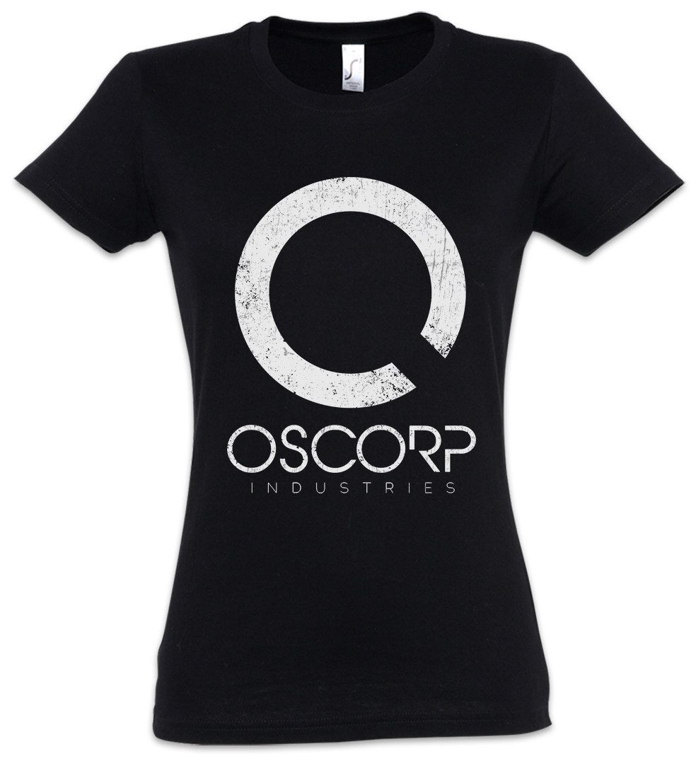 Urban Backwoods Print-Shirt Oscorp Industries Logo Damen T-Shirt Osbourne Symbol Amazing Elektro (1-tlg) Green Spider Norman Man