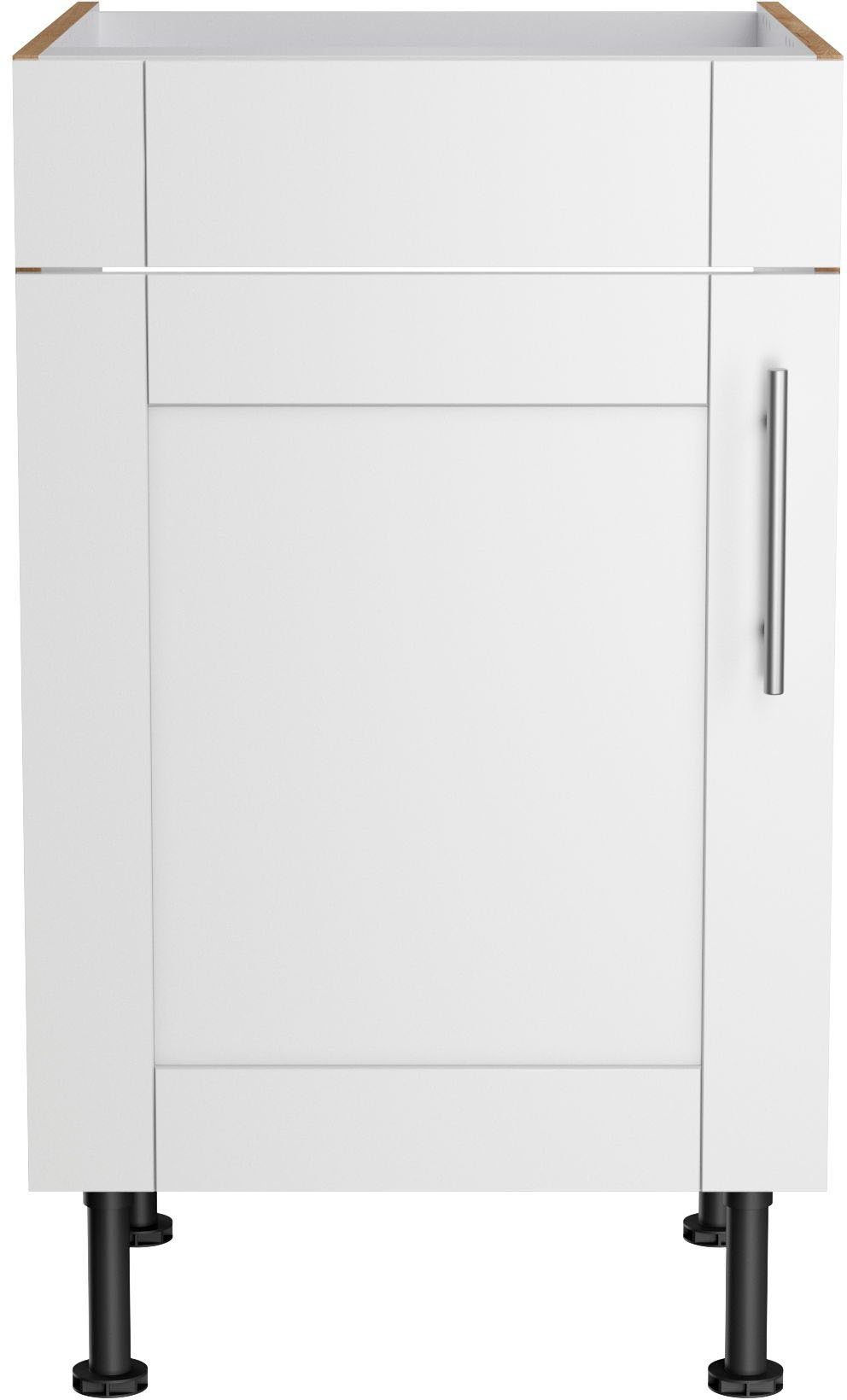 OPTIFIT Spülenschrank Ahus Breite 50 cm Nachbildung Nachbildung matt/wildeiche weiß wildeiche 