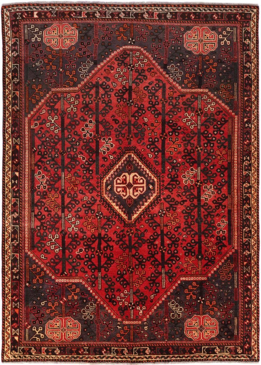 Orientteppich Shiraz 205x290 Handgeknüpfter Orientteppich / Perserteppich, Nain Trading, rechteckig, Höhe: 10 mm