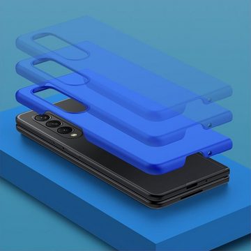 Wigento Handyhülle Für Samsung Galaxy Z Fold4 TPU Silikon Skin Grün Etui Handy Tasche