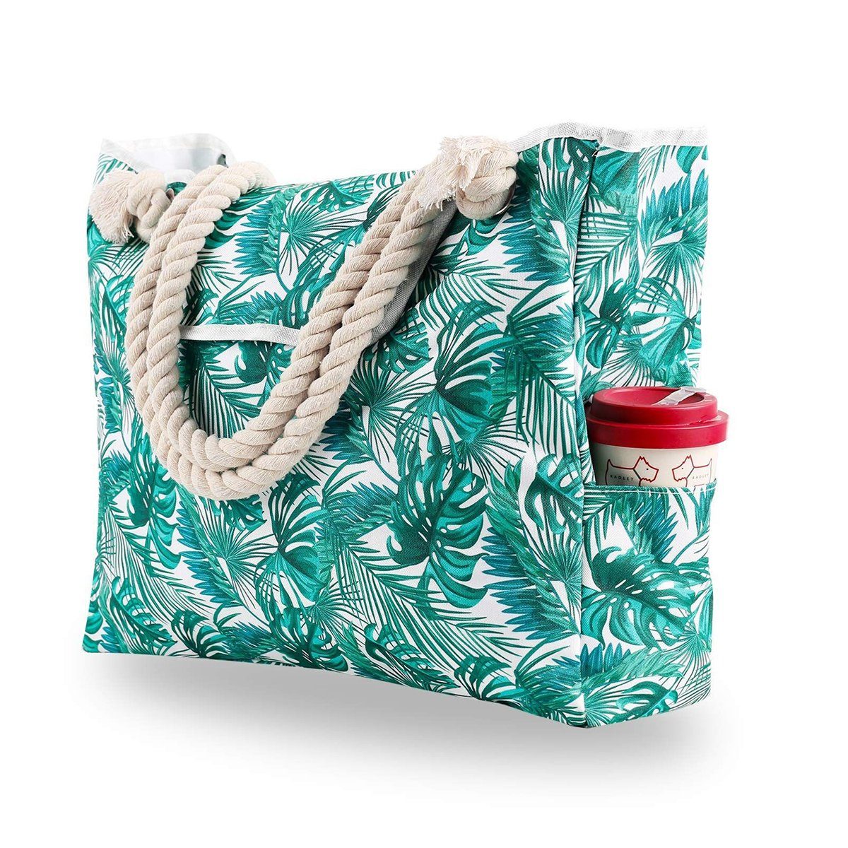 XDeer Handytasche Strandtasche Badetasche GroBe Wasserdicht Shopper Strand Pool Tasche Beach Bag mit ReiBverschluss fur Reisen