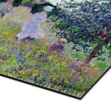 Posterlounge Alu-Dibond-Druck Claude Monet, Spaziergang bei Argenteuil, Wohnzimmer Malerei