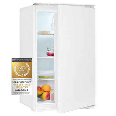 exquisit Einbaukühlschrank EKS5131-V-040E, 88 cm hoch, 54 cm breit, LED-Innenbeleuchtung, Schlepptürmontage