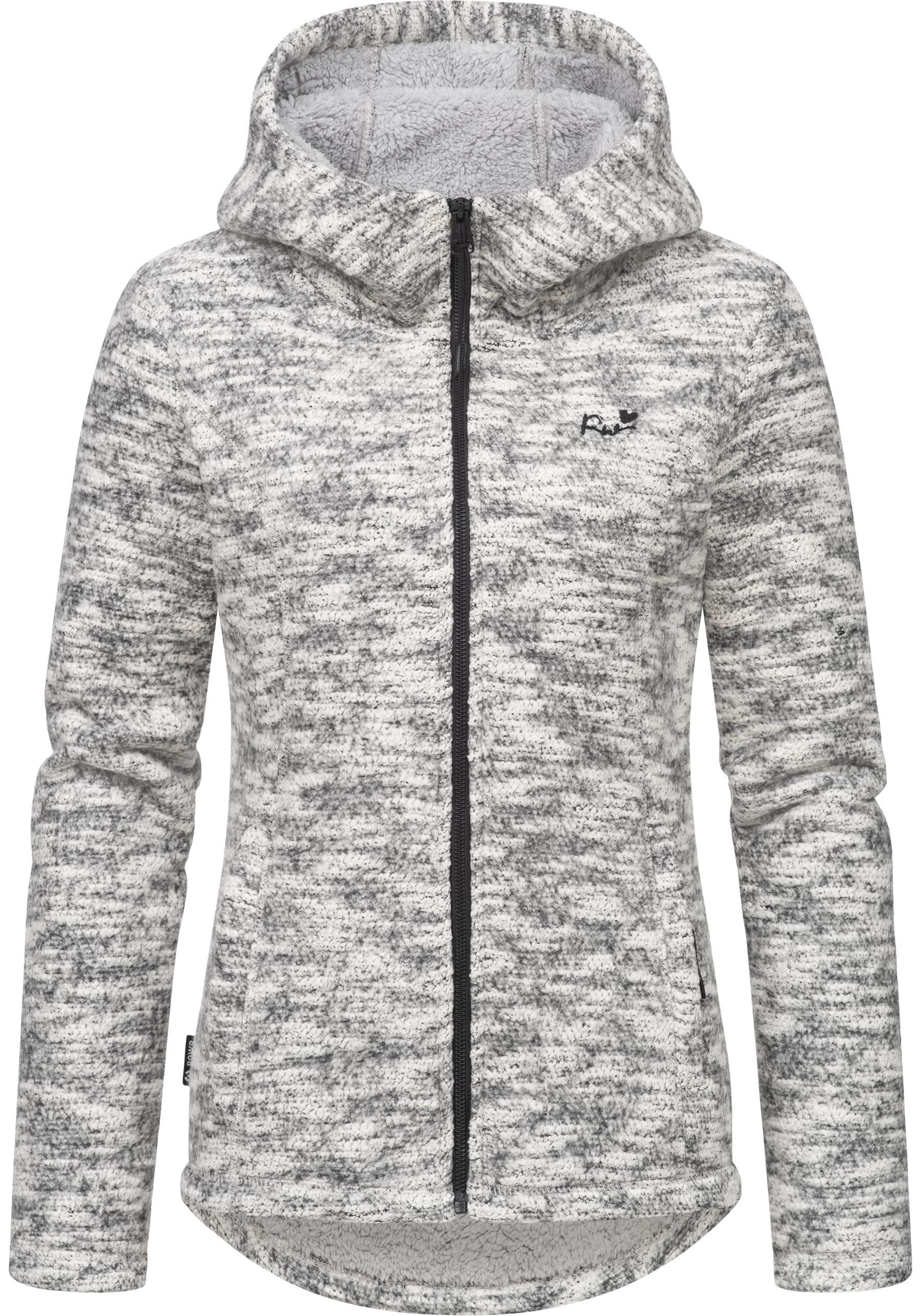Ragwear Kapuzenstrickjacke Lyshka Melange Kuschelige Kapuzenjacke in Strick-Optik – Bild 4 von 5