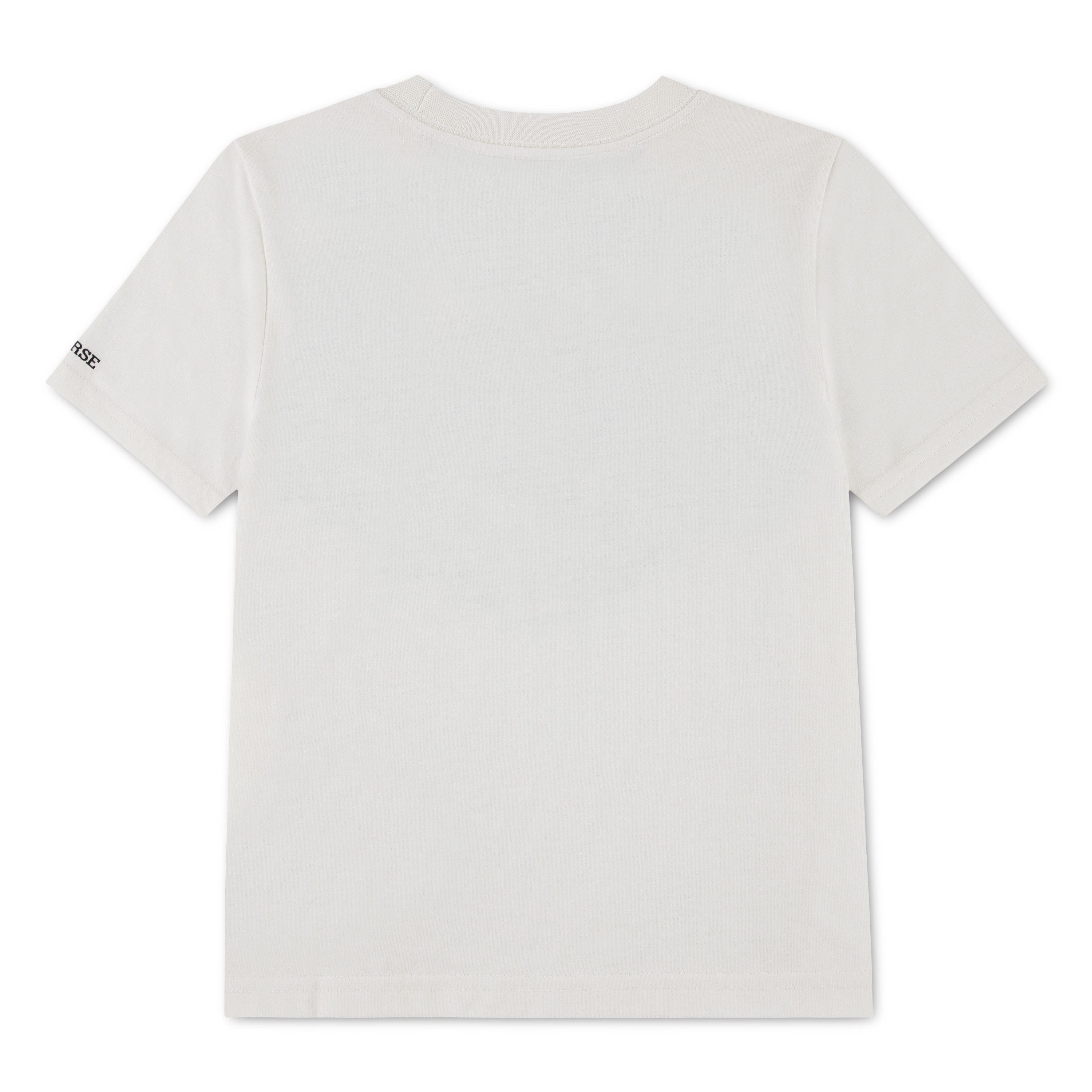 Converse T-Shirt CNVB VARCITY SS SNEAKER TEE mit Converse-Sneaker-Grafik im College-Stil