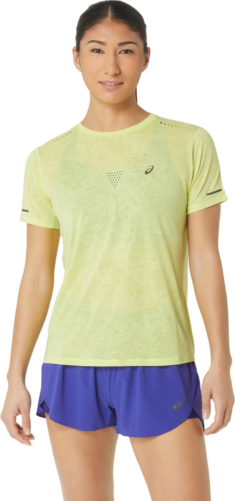 T-Shirt Asics Damen Top Metarun Pattern SS