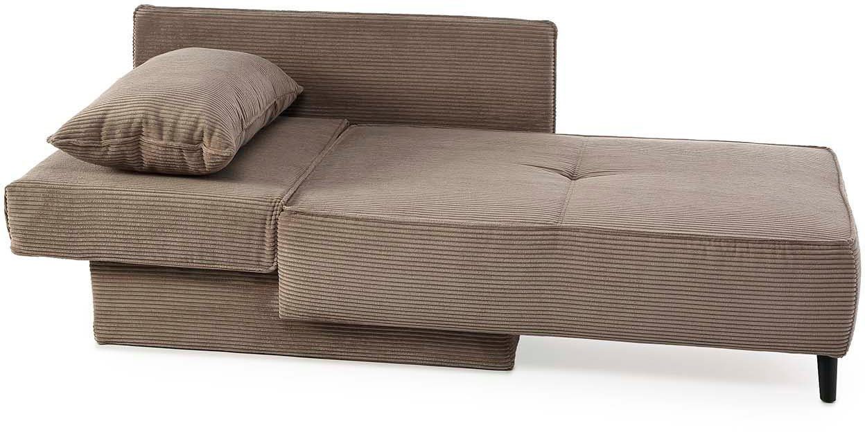 Jockenhöfer Gruppe Recamiere Rex, B: 155 cm, Liegefl. 88x200 cm, mit Bettfunktion, Bettkasten & Zierkissen, Federkern