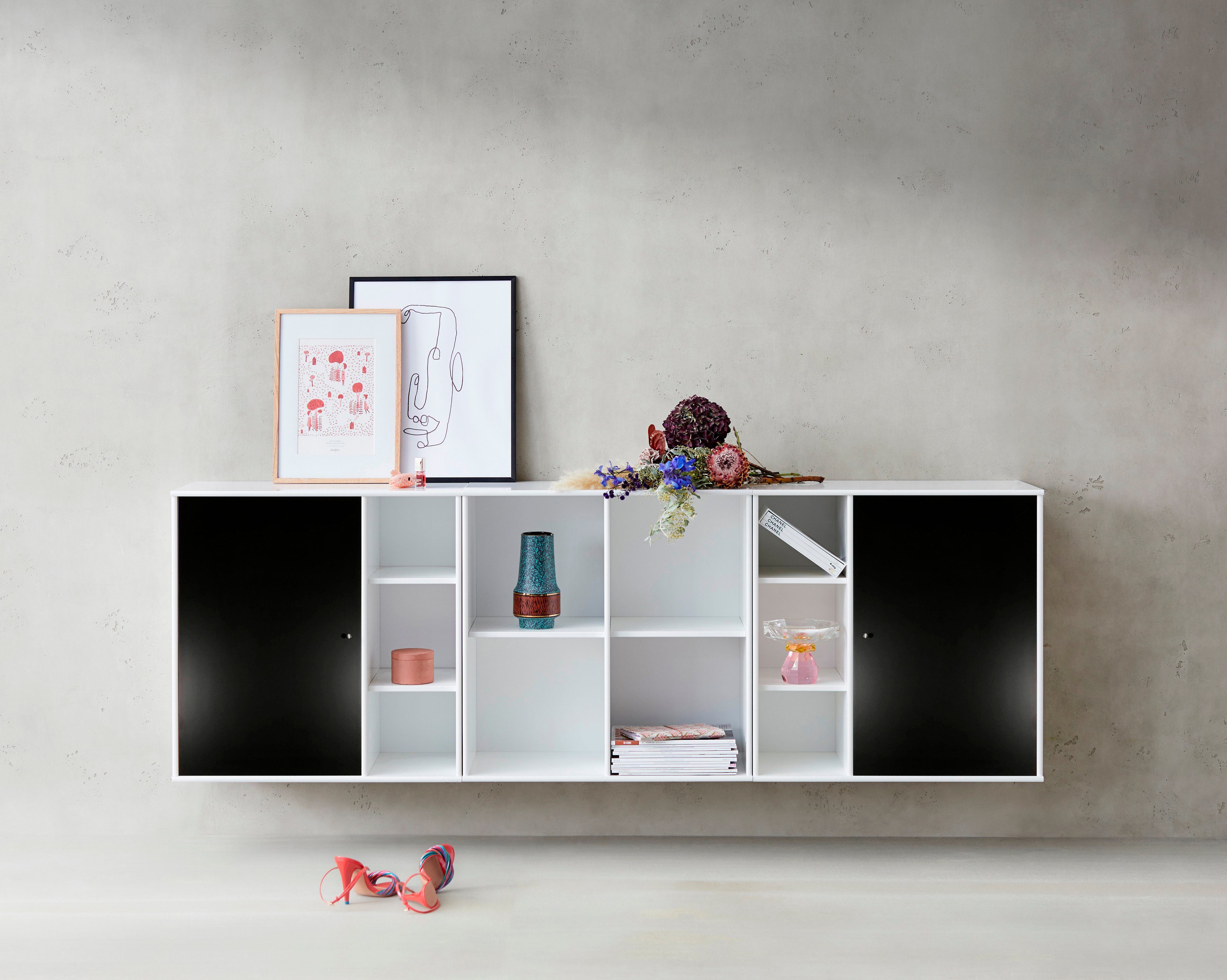 Hammel Furniture Türfront Mistral Kubus 064, Tür passend zur Sideboard & Bücherregal (1 St), für Korpus 028 und 031, Blick nach rechts oder links, Breite: 43 cm