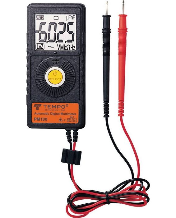 voelkner selection Sensor Tempo Communications PM100 Hand-Multimeter digital CAT III 300 V Anz (PM100)