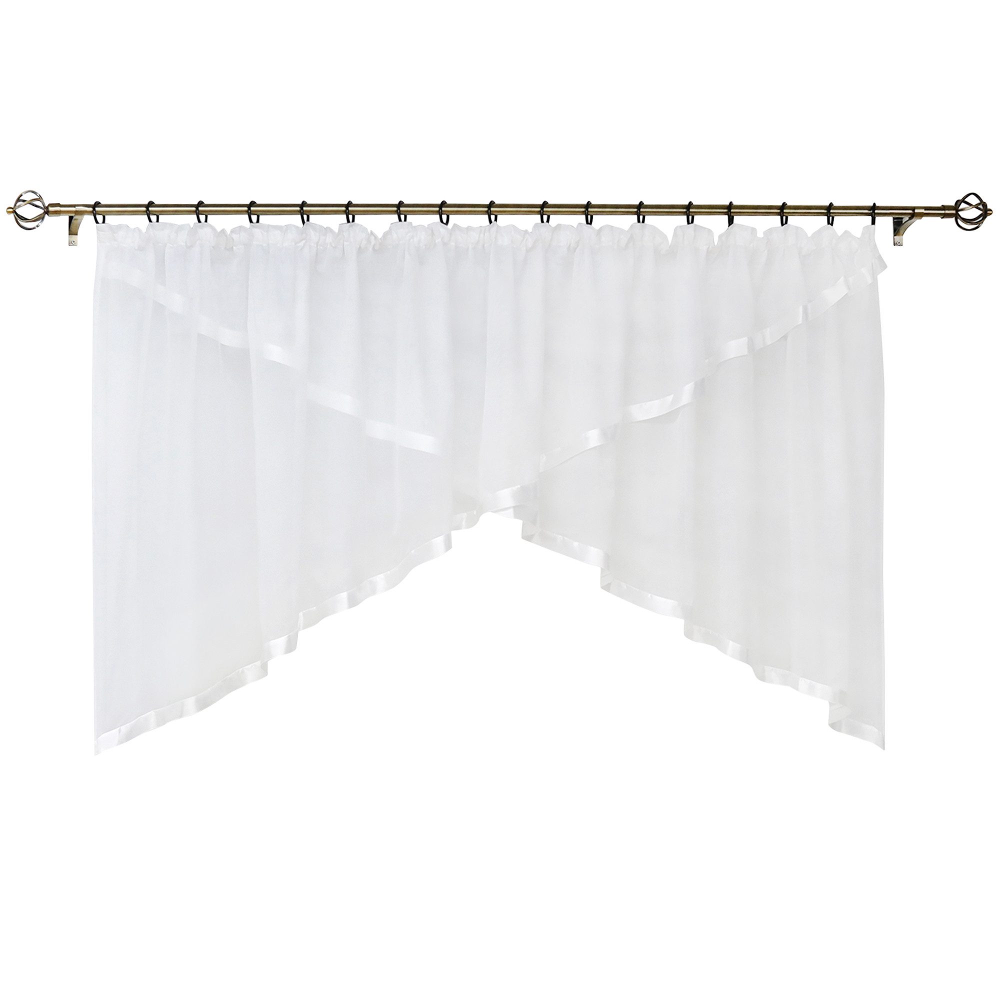 Joyswahl Scheibengardine (2 St), Kräuselband, Store, Küche Bistrogardinen, günstig online kaufen