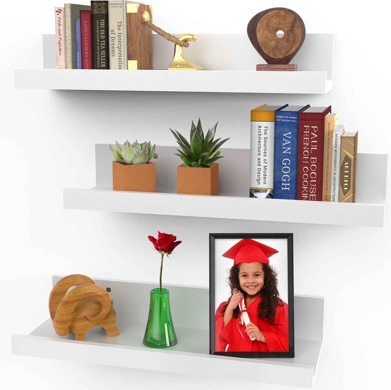 BlingBin Wandregal Wandregal Set 3 Stück,Holz, günstig online kaufen