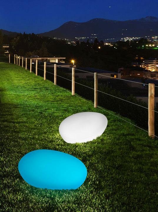 BONETTI LED Farbwechsel, Gartenleuchte LED integriert Steinleuchte, fest