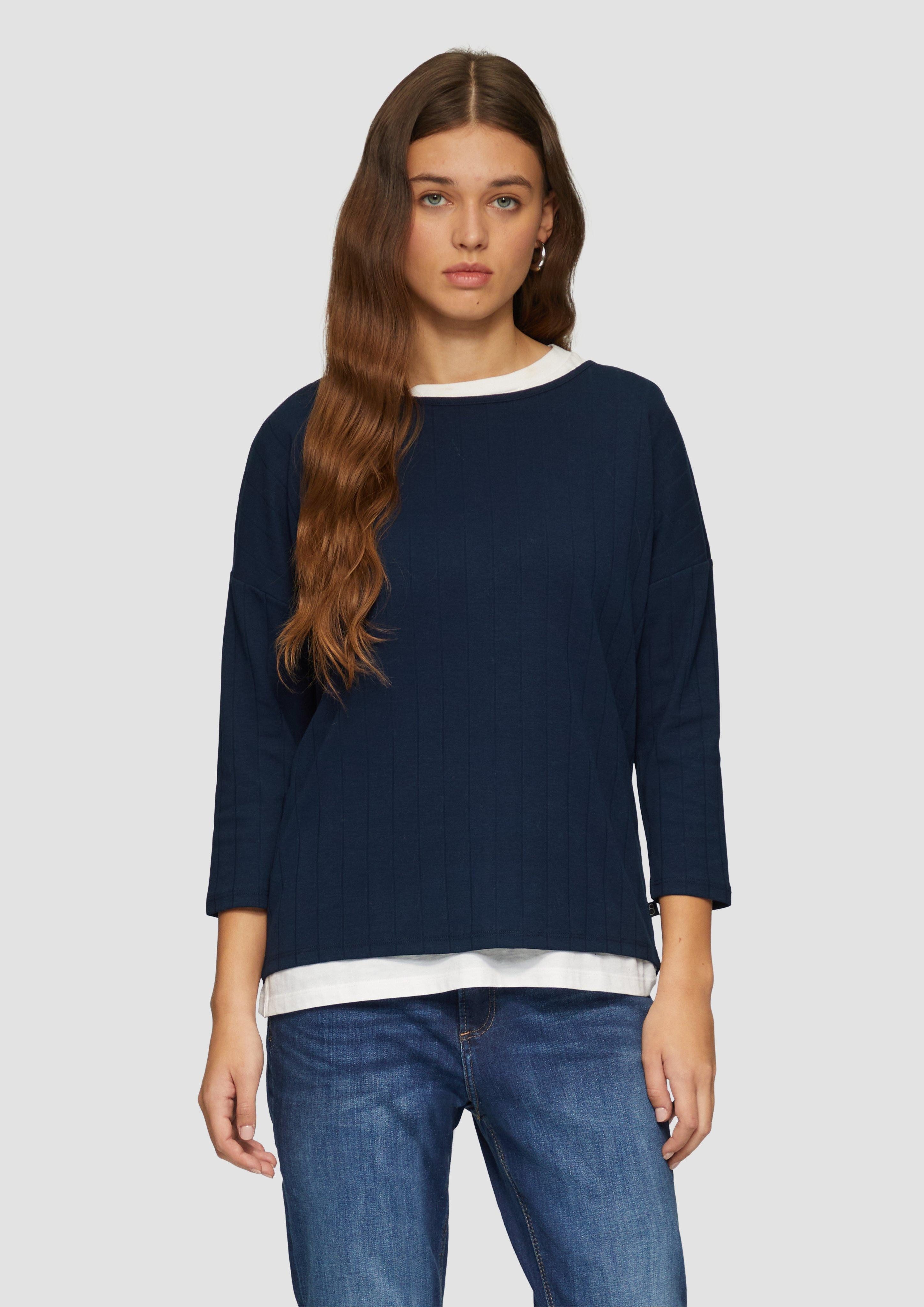 QS 3/4-Arm-Shirt Shirt im Loose Fit günstig online kaufen