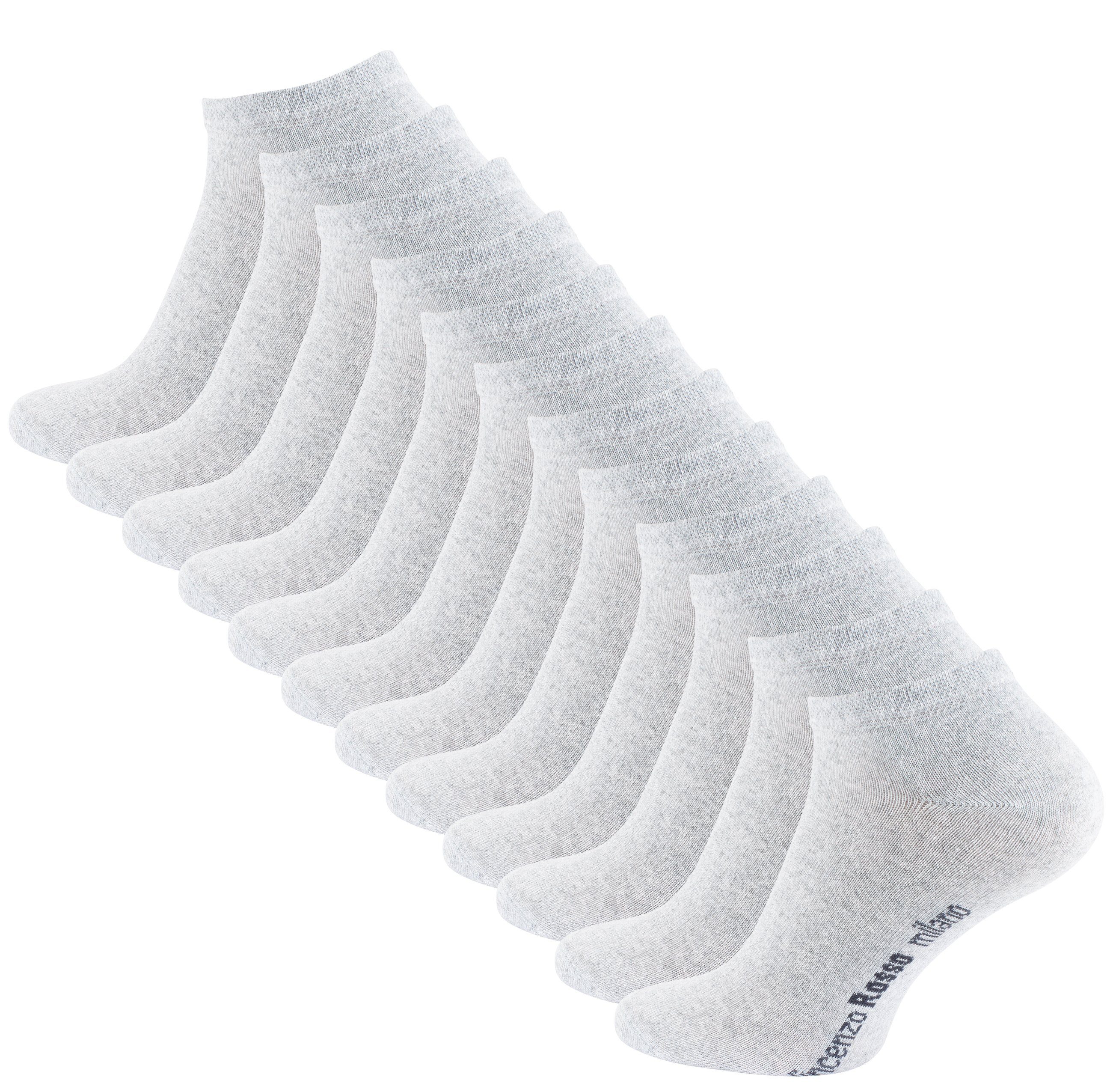 Vincenzo Rosso Sneakersocken (12-Paar) mit Softbund