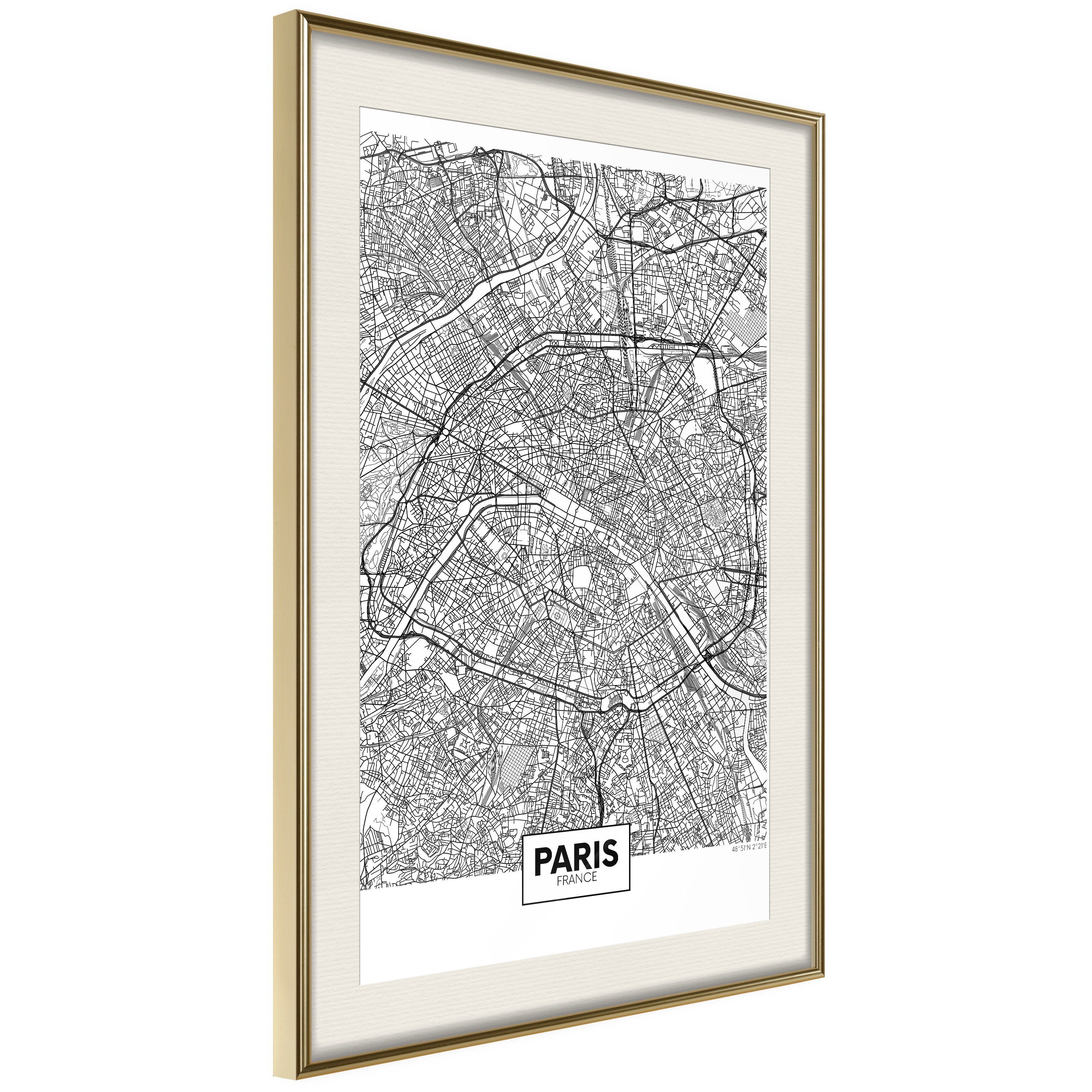 Poster Map of Paris []