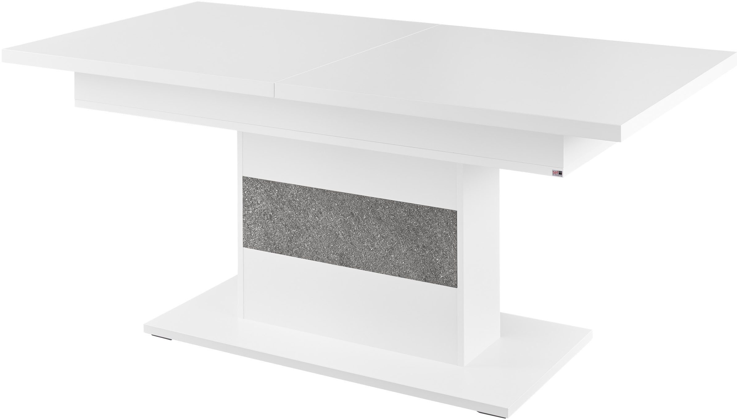 set one by Musterring Esstisch Deltona, mit Auszugsfunktion, Standfuß mit Zierelement, B180/230 x T90 cm