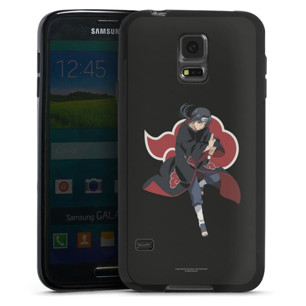 DeinDesign Handyhülle Itachi Uchiha Offizielles Lizenzprodukt Naruto Shippuden, Samsung Galaxy S5 Silikon Hülle Bumper Case Handy Schutzhülle