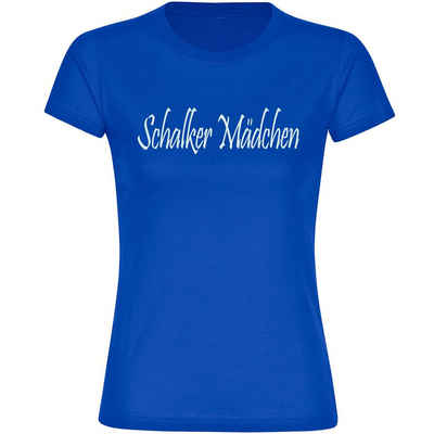 multifanshop T-Shirt Kinder Schalke - Schalker Mädchen - Jungen Mädchen Shirt Fanartikel
