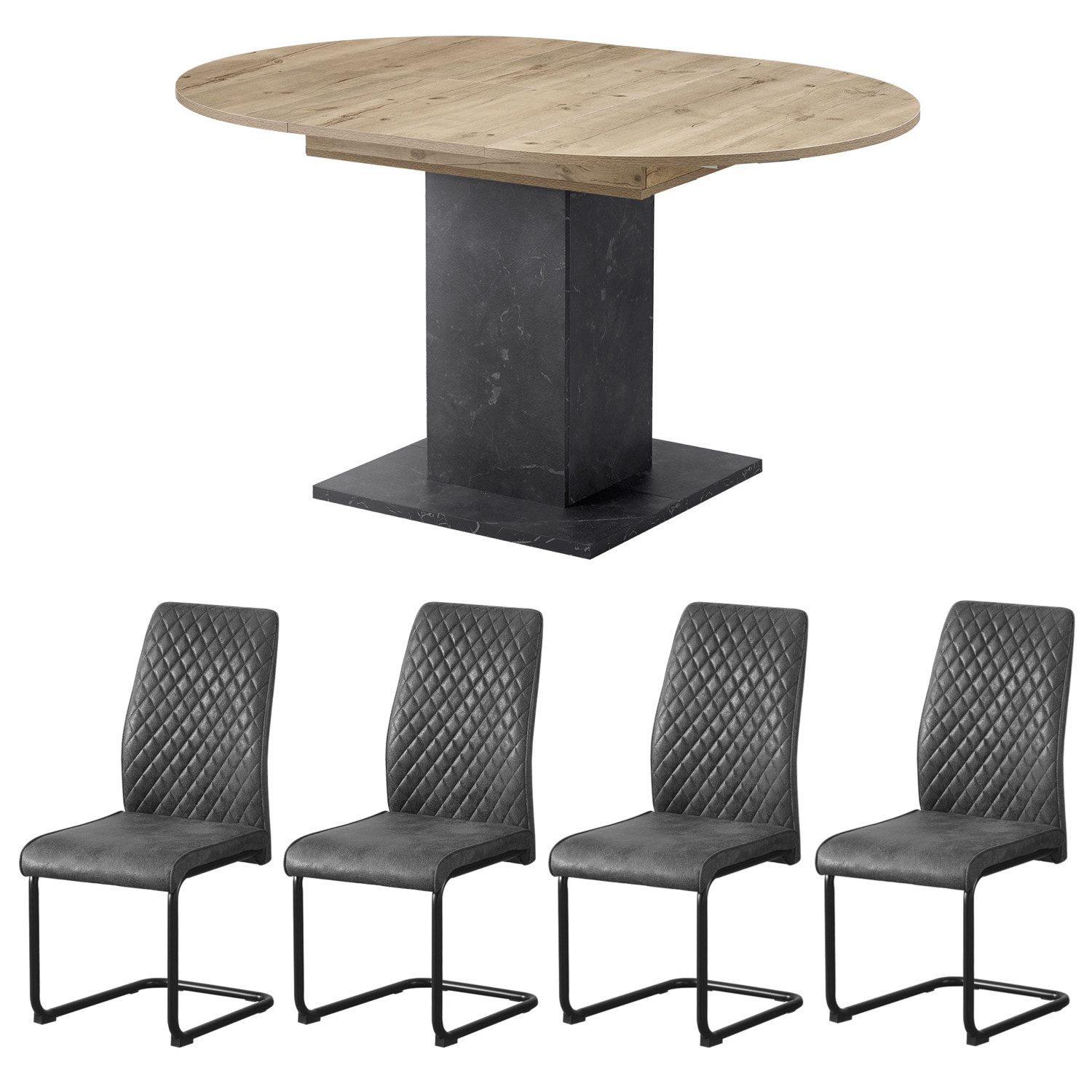B&D home Essgruppe EDDA, (5-teilig), Rund günstig online kaufen