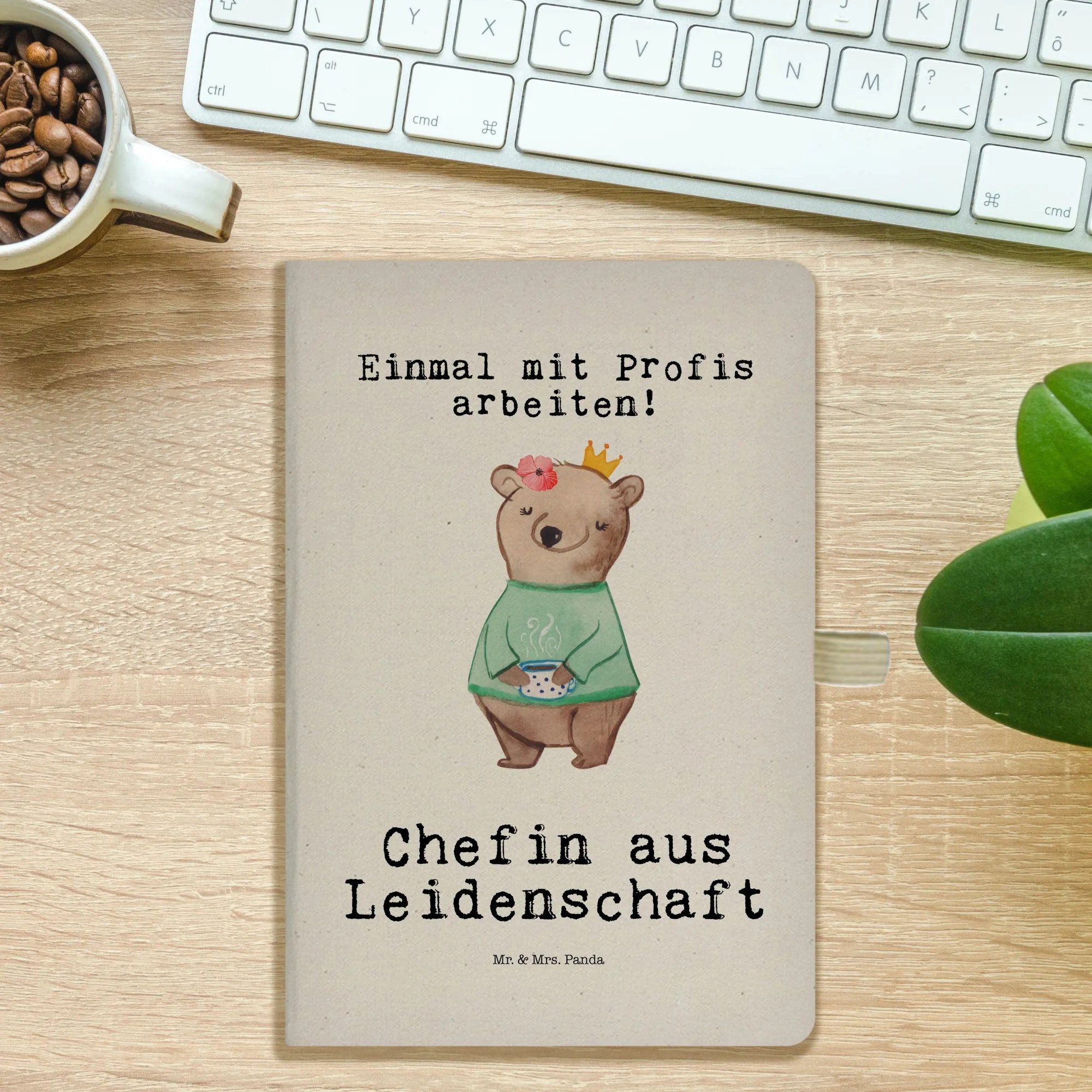 Thumbnail - Mr. & Mrs. Panda Notizbuch Chefin Leidenschaft - Transparent - Geschenk, Ausbildung, Abschied, K Mr. & Mrs. Panda, Hochw...