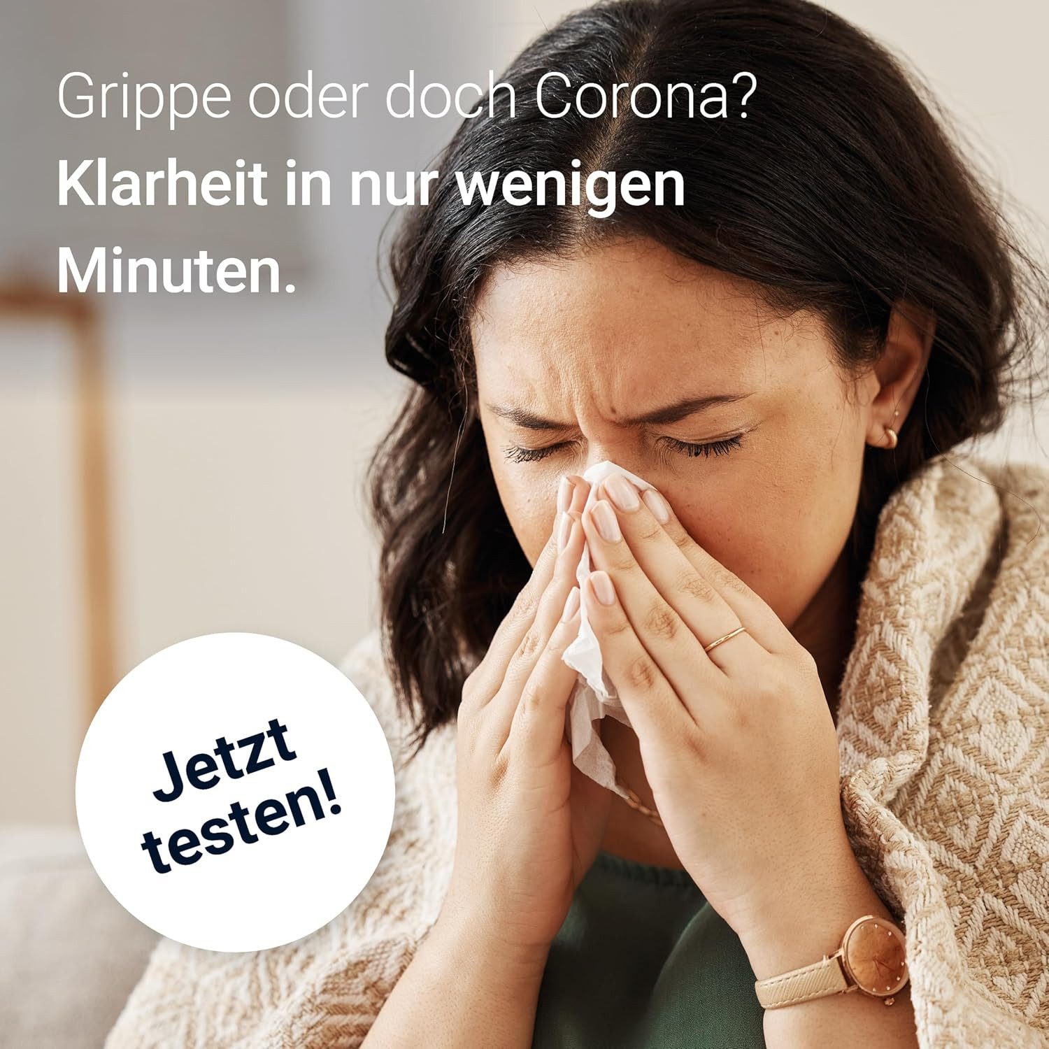 ASPILOS Influenza-Schnelltest 3-in-1 Corona & Influenza A/B Selbsttest für Zuhause in 15 Min 4er Set, präzise & sicher, Erkältungstest, 4er Pack, zum selbst durchführen, 2-tlg., Erkältungscheck, Covid Test, Influenza Schnelltest, Nasenabstrich