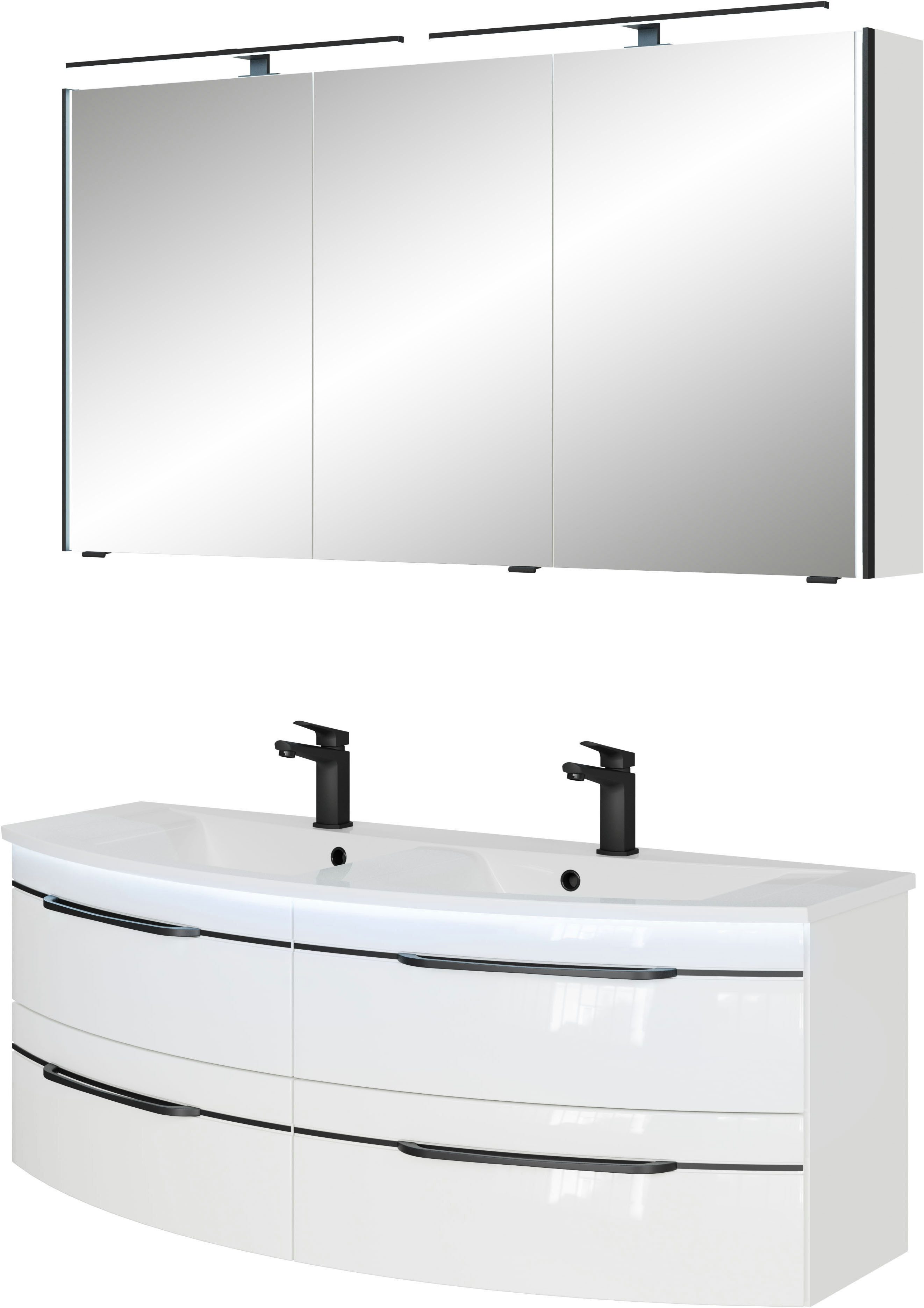 Saphir Badmöbel-Set Badezimmer-Set 133,2 cm breit, günstig online kaufen