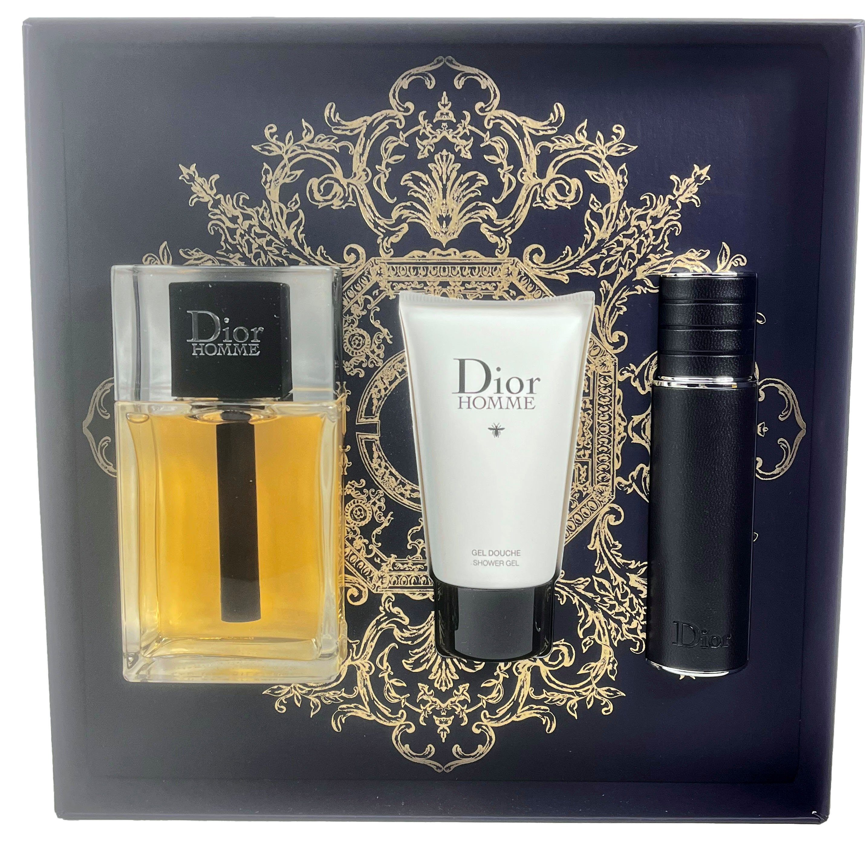 Dior Duft-Set Dior Homme Duftset Eau de Toilette, Duschgel und Travel Spray, 3-tlg., Geschenkset