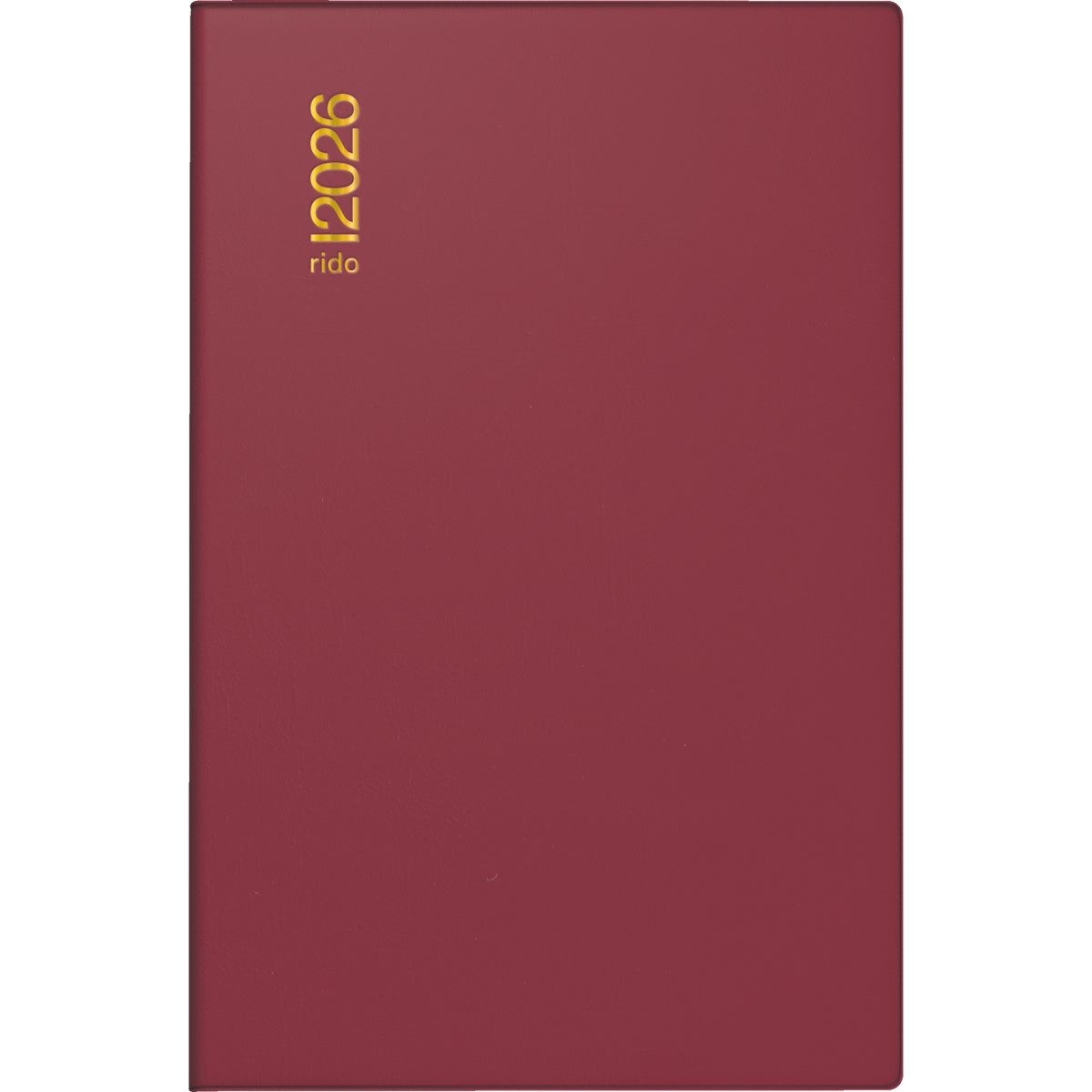 rido ide Taschenkalender Taschenkalender Industrie II 7,5x11,2cm 2 Tage/Seite Kunststoff bordea