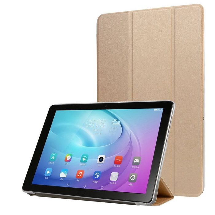 König Design Tablet-Hülle Samsung Galaxy Tab A7 Schutzhülle für Samsung Galaxy Tab A7 Tablethülle Schutztasche Cover Standfunktion Gold