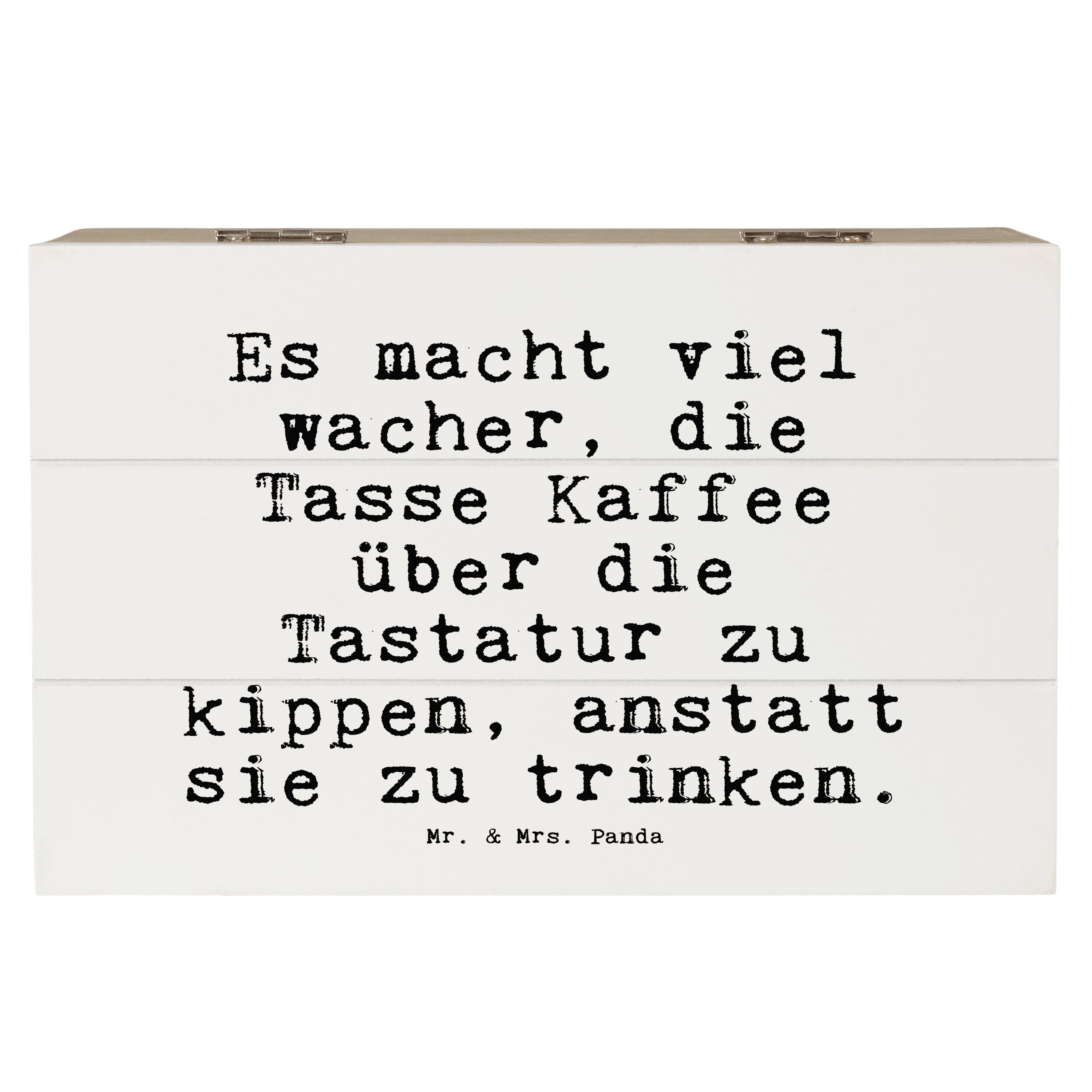 Mr. & Mrs. Panda Dekokiste Es macht viel wacher,... Weiß Geschenk