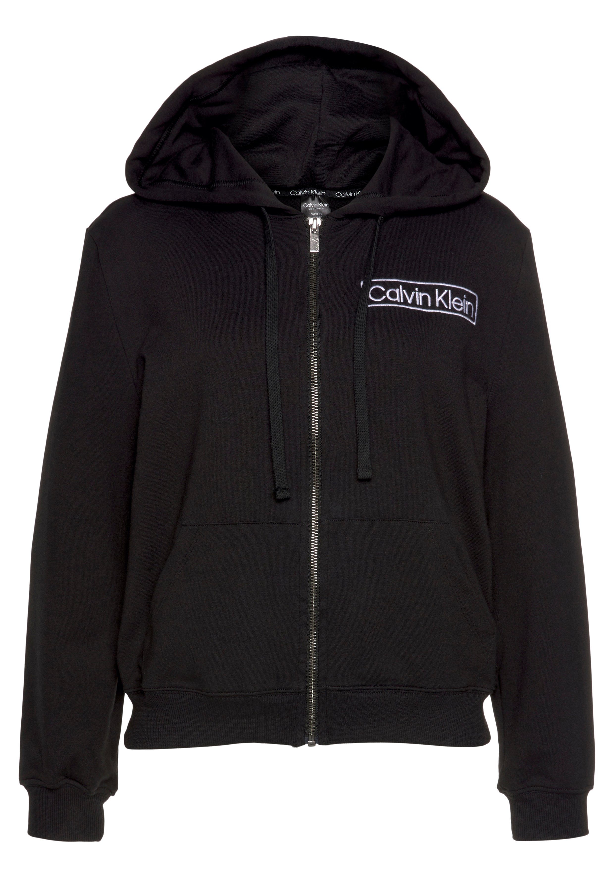 Calvin Klein Underwear Kapuzensweatjacke mit überschnittenen Schultern | Zip Hoodies