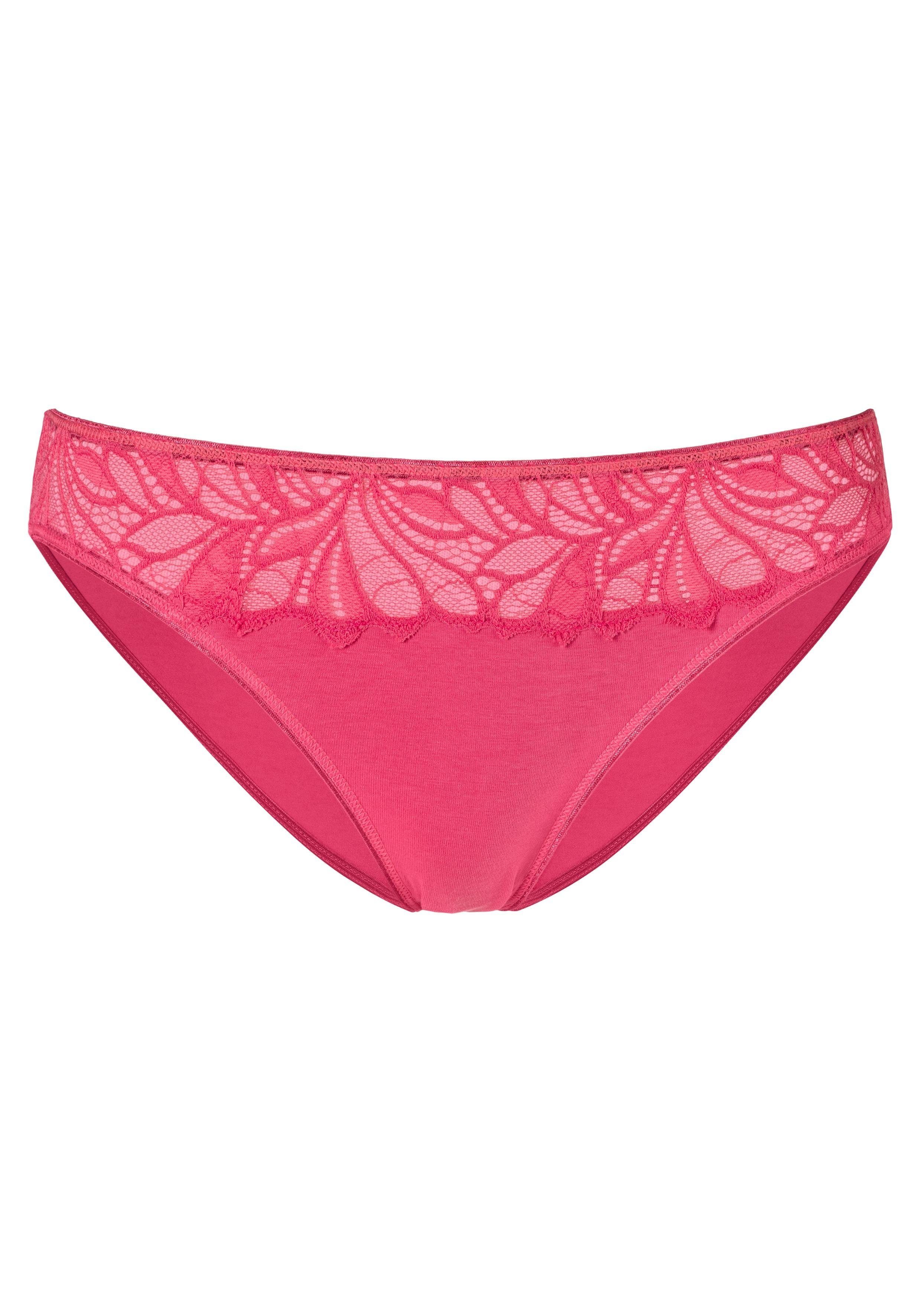Vivance Bikinislip (Packung, 5-St) navy, pink, aus Baumwoll-Qualität elastischer petrol