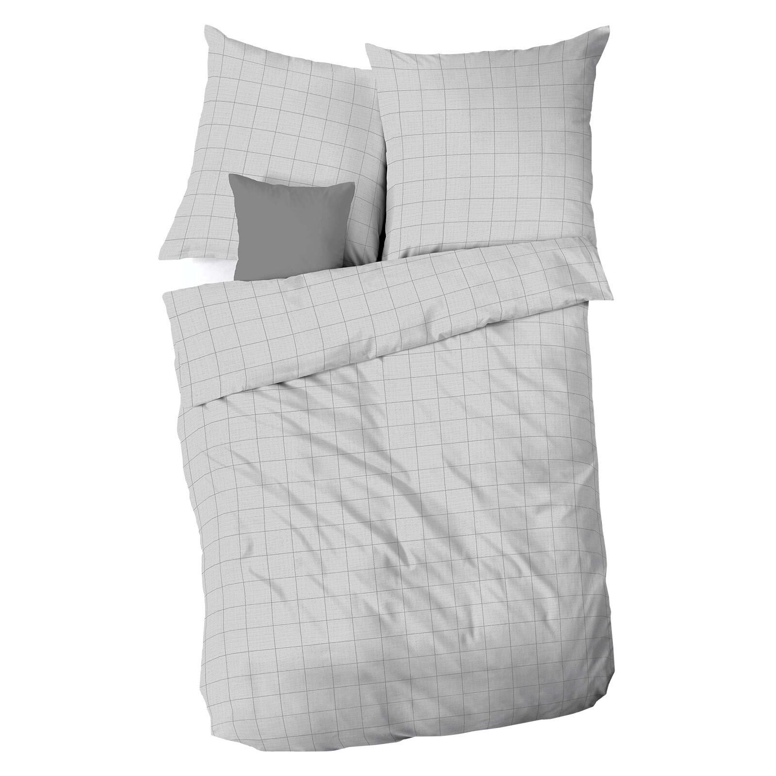 Kaeppel Bettwäsche Grid, Musselin, 2 teilig