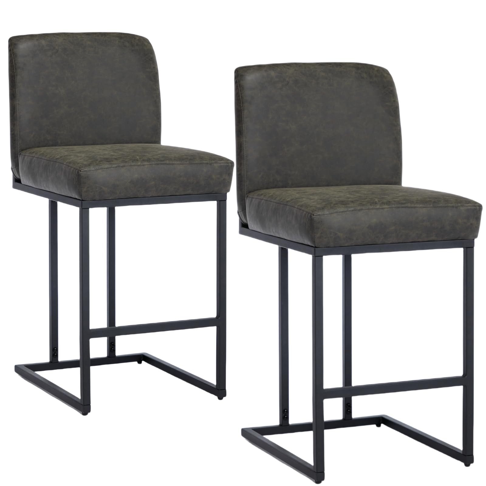 Barhocker 24" Counter Höhe Bar Hocker Set von 2 Bar Hocker für Küche