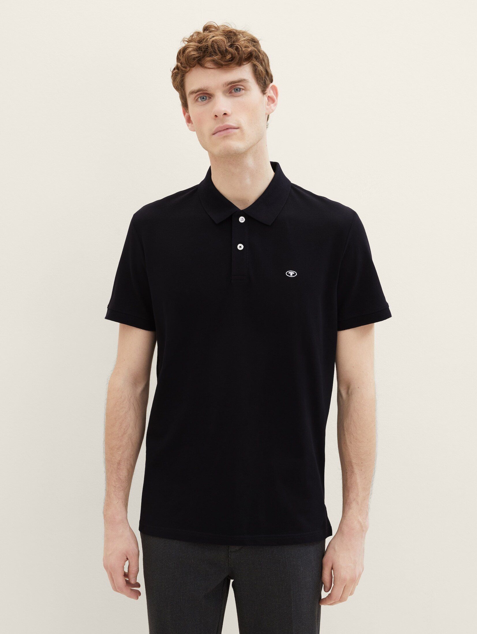 Tom Tailor Herren Poloshirt BASIC CONTRAST günstig online kaufen