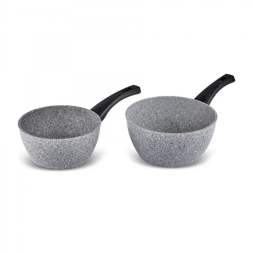 Karaca Topf-Set Karaca Gris Biogranit Induktions Milchtopf Set Universaltopf 2 Teilig