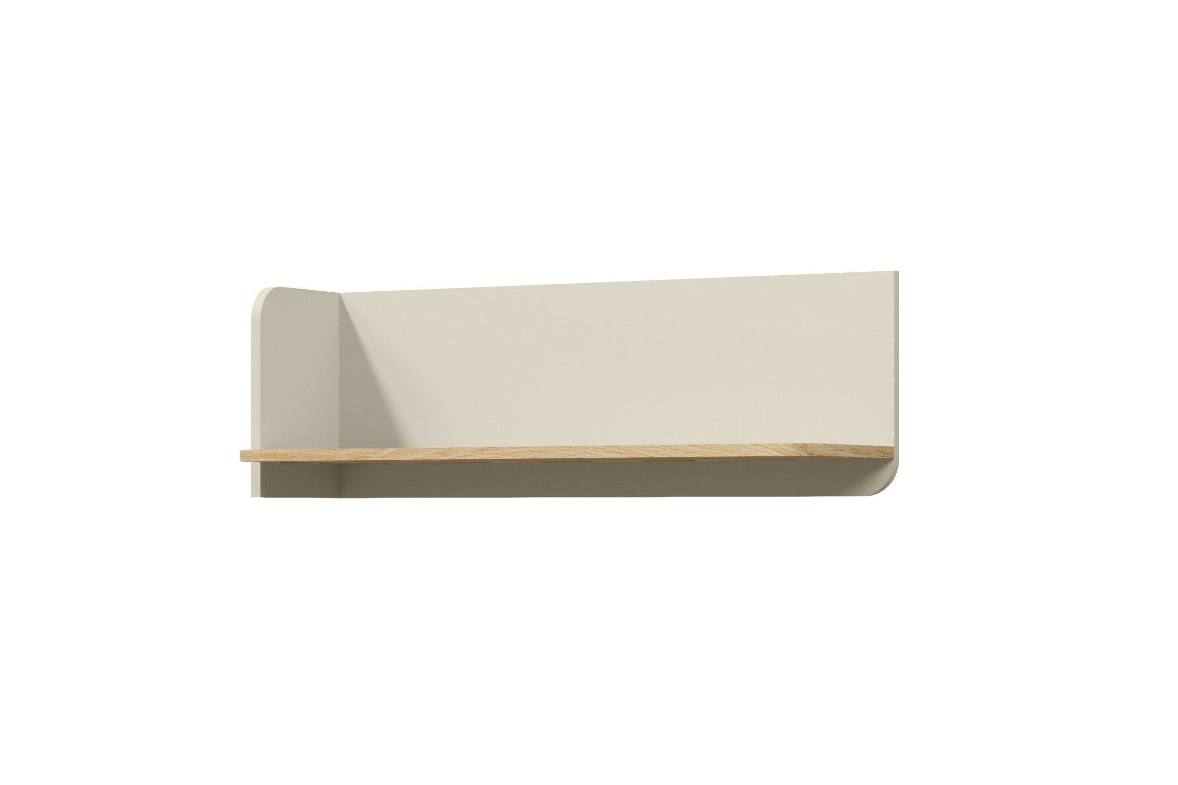 Deine Möbel 24 Hängeregal YOGI 14 Regal 90 cm breit, Set 1-tlg., Kinderzimmer Jugendzimmer Graubeige Geölte Eiche Eukalyptus
