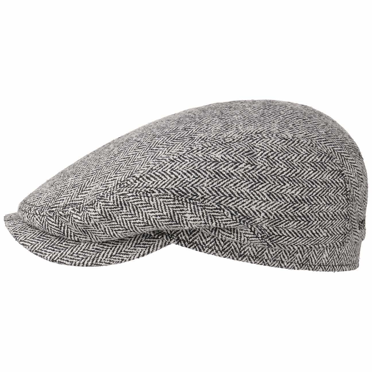 Stetson Flat Cap (1-St) Seidenmütze mit Schirm, Made in the EU