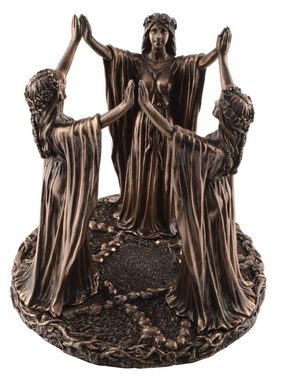 Vogler direct Gmbh Teelichthalter Nordischer Teelichthalter Nornen bei Ritual - by Veronese, von Hand bronziert, Teelichter inklusiv, LxBxH: ca. 16x16x17cm