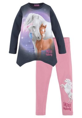 Miss Melody Langarmshirt & Leggings (Set, 2-tlg) mit tollen Pferdedrucken