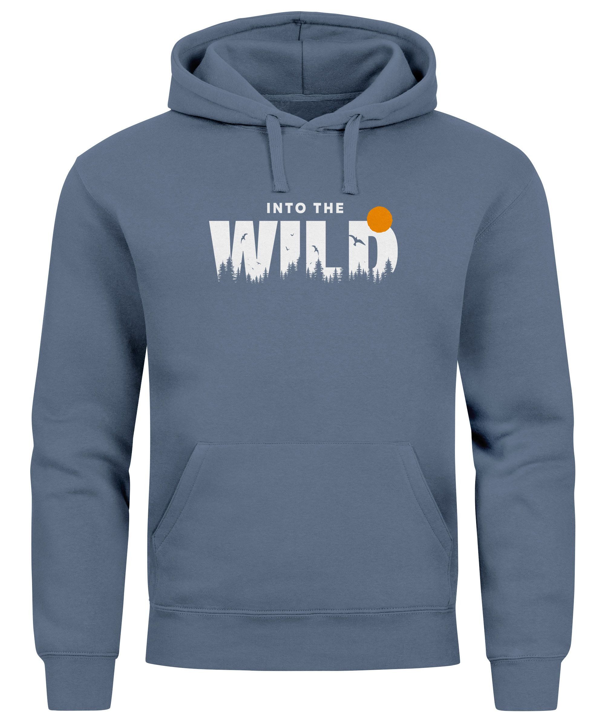 Neverless Hoodie Hoodie Herren Brustprint Bedruckt günstig online kaufen