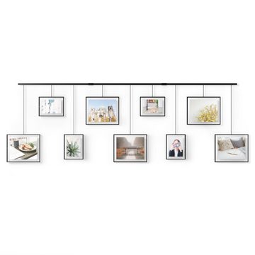 Umbra Bilderrahmen-Set Exhibit Foto Collage, für 9 Bilder, 13x18 und 20x25 cm