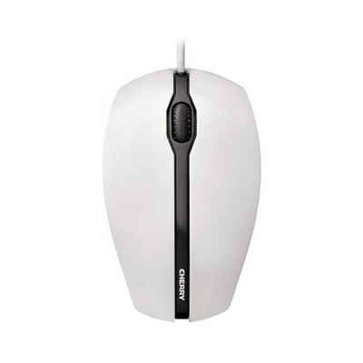 TERRA TERRA Mouse 1000 Corded USB white grey Maus (Weiß grau, USB)