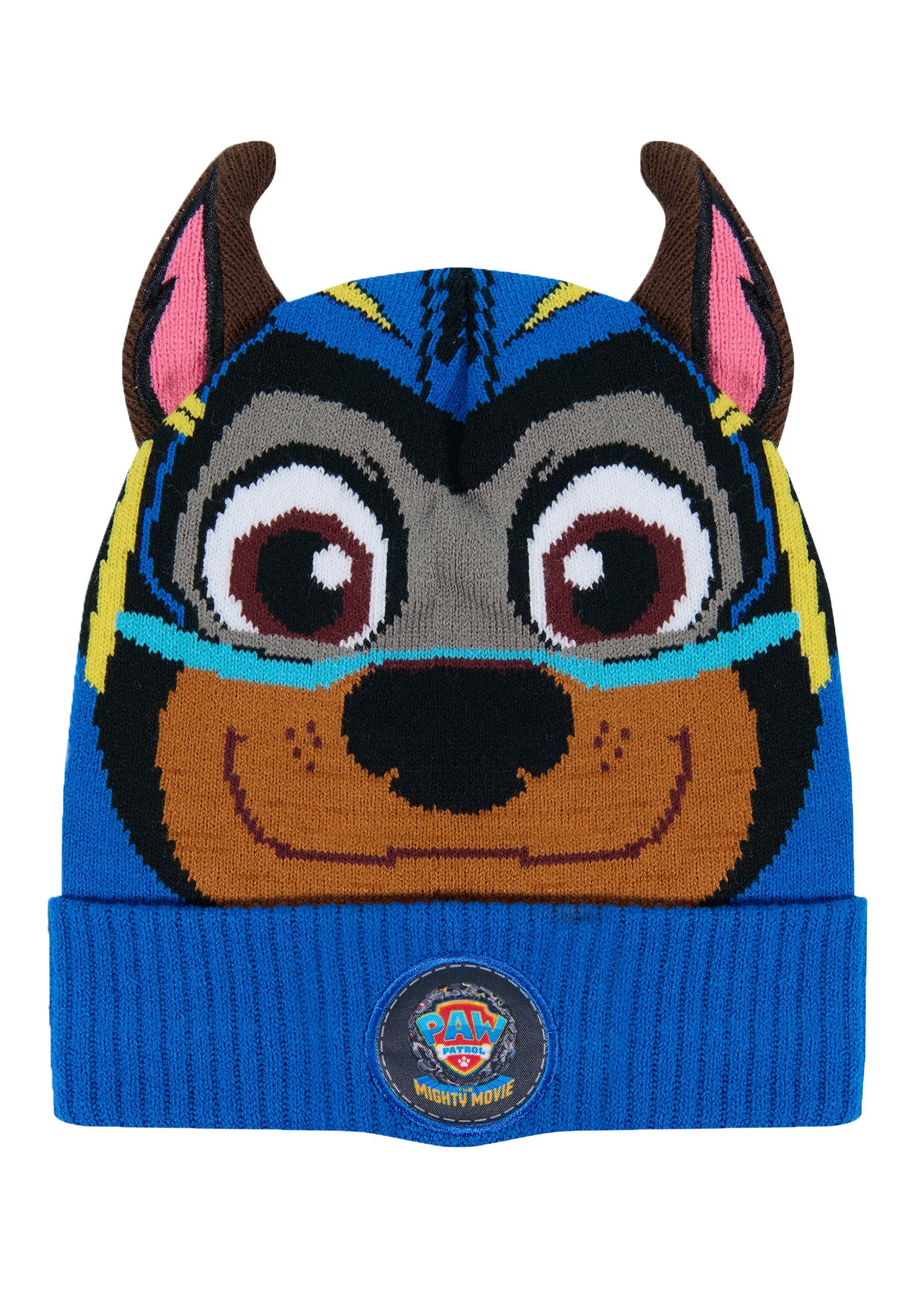 ONOMATO! Paw Patrol Chase Winter-Set Schal & Beanie Kinder Mütze (SET) Jungen